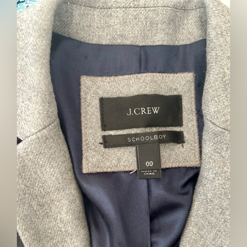 NWOT J.Crew Schoolboy Blazer XXS 00 Wool Tailored Classic Preppy Career Jacket - Picture 2 of 8